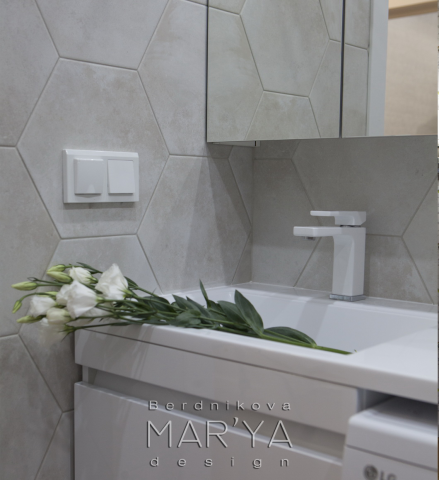 Белый санузел. ЖК Зеленые аллеи