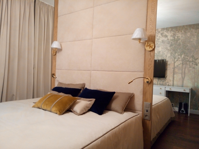 ЖК LIFE Ботанический сад. Спальня. Фото. Мягкое изголовье на зак