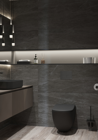 Дизайн проект санузла в офисе