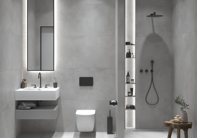 Дизайн проект санузла в частном доме