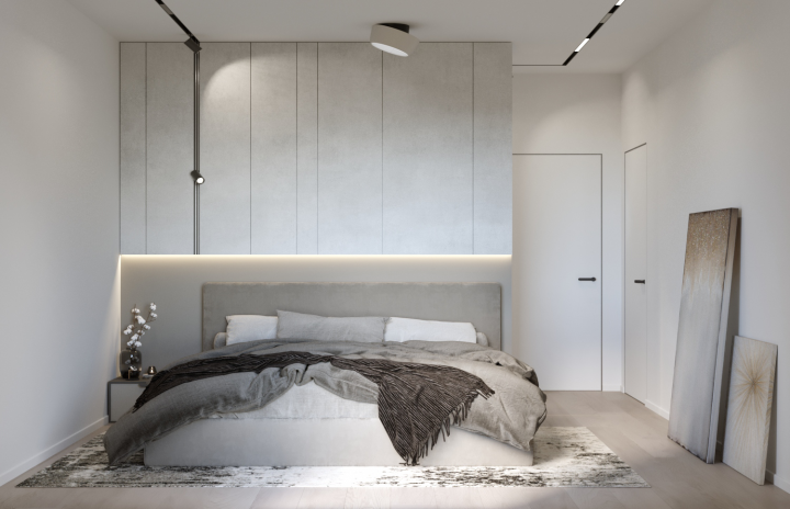 Дизайн проект спальни в частном доме