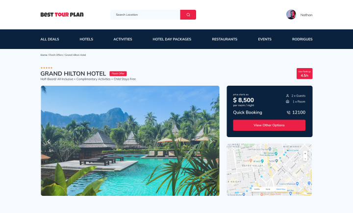 Сайт для круиз-фирмы