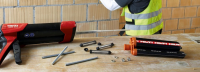 Установка химических анкеров HILTI