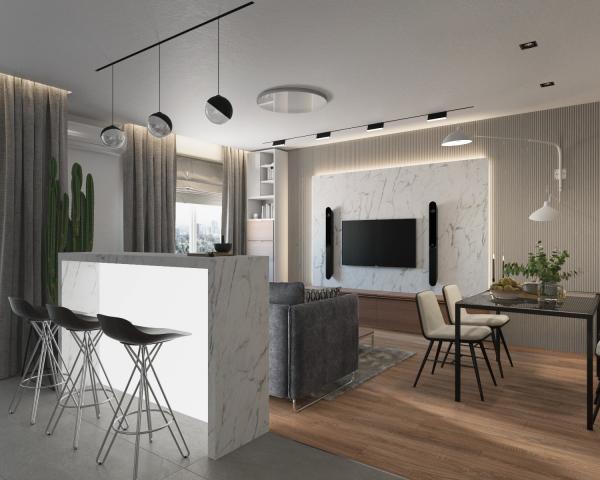 кухня-гостиная