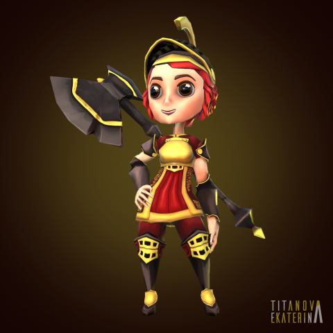 Stylized Girl Warrior