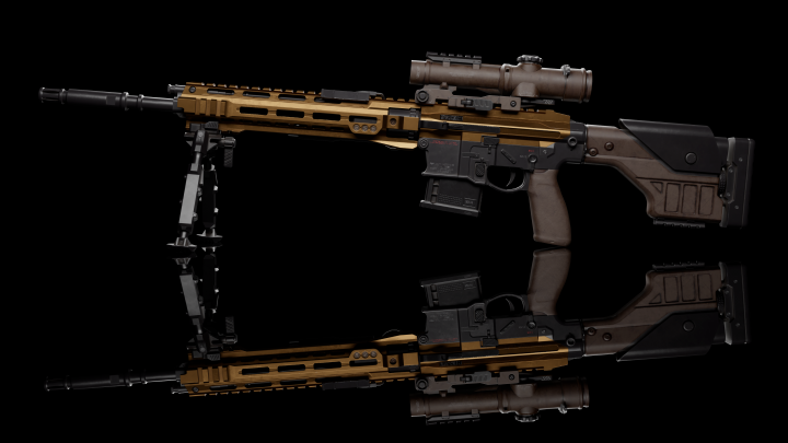 Call Of Duty Modern Warfare Remastered DLC weapon D-25S (Fanart)