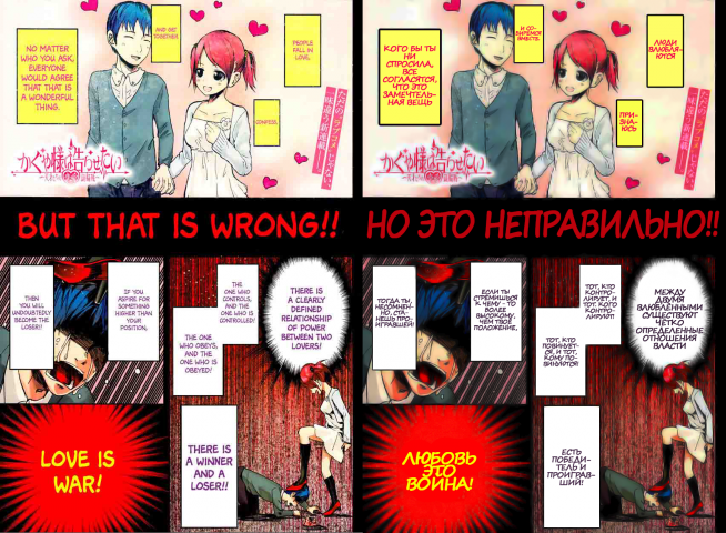 Перевод и корректировка манги