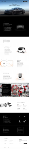 шаблон сайта для компании с разроботкой электромабилей