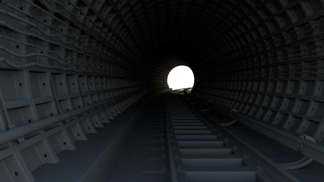 Туннель метро (без текстур)