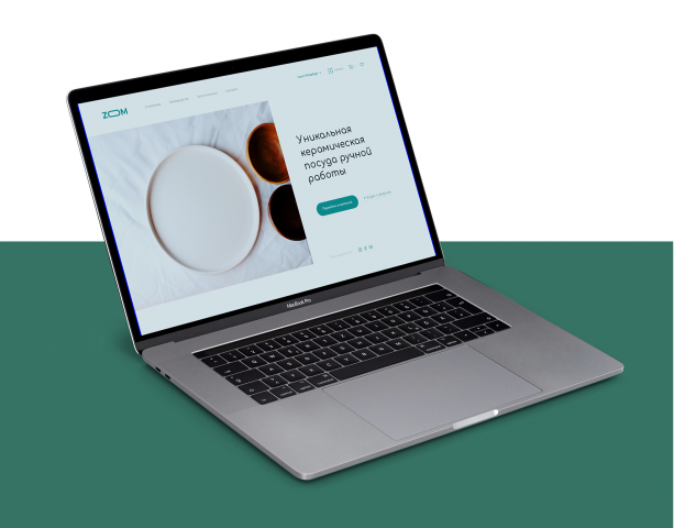 Дизайн интернет магазина керамической посуды ручной работы