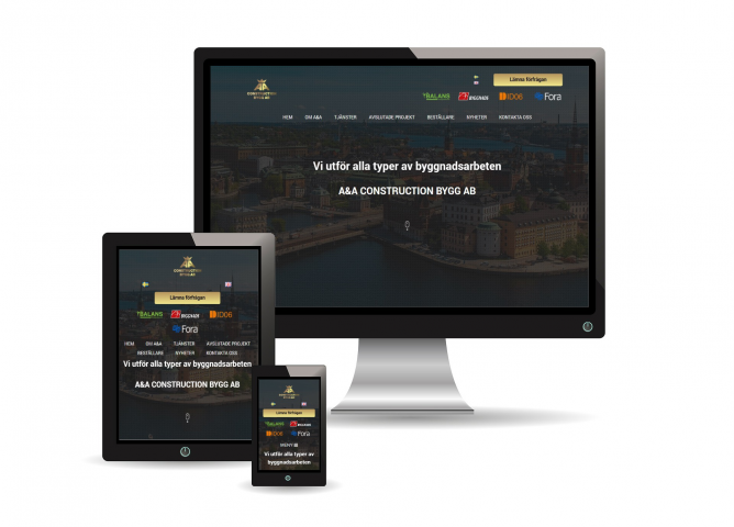 Мультиязычный сайт строительной компании