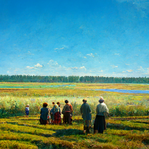 Крестьяне собирают урожай!