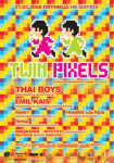 Twin Pixels - афиша на вечеринку