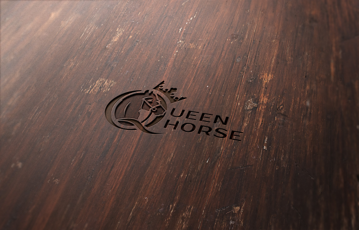 Лого для конного клуба Queen horse