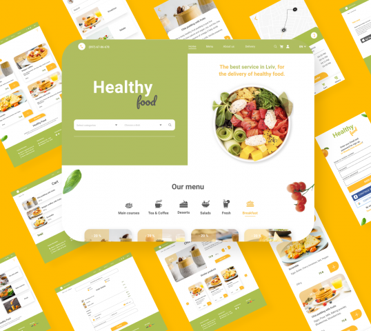 "Healthy Food" it's project about delivery of food healthy nutri