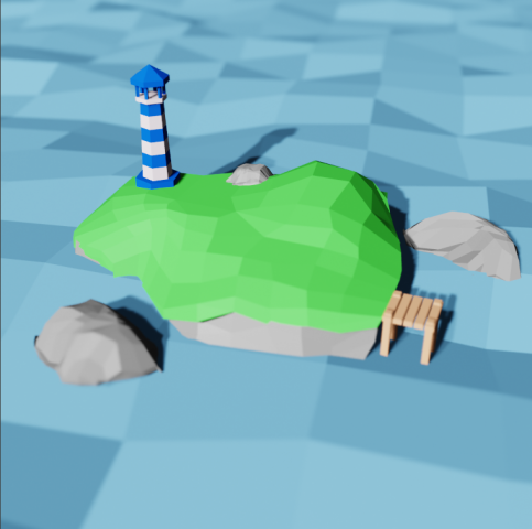 Lighthouse on the island