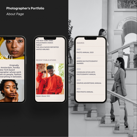 Сайт-портфолио для фотографа