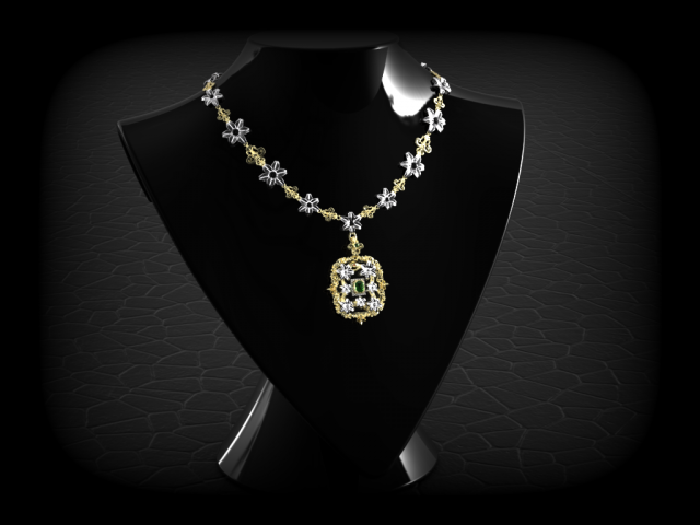 Snake love pendant