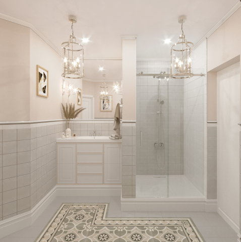 Проект ванной комнаты №1