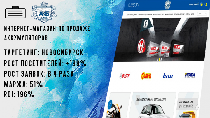 Интернет-магазин по продаже аккумуляторов