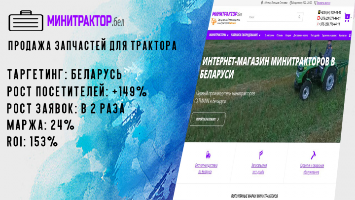 Продажа запчастей для тракторов