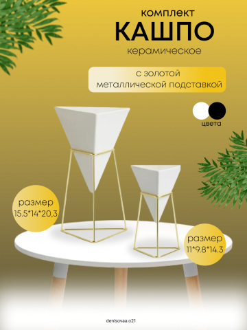 Дизайн карточки товара для кашпо