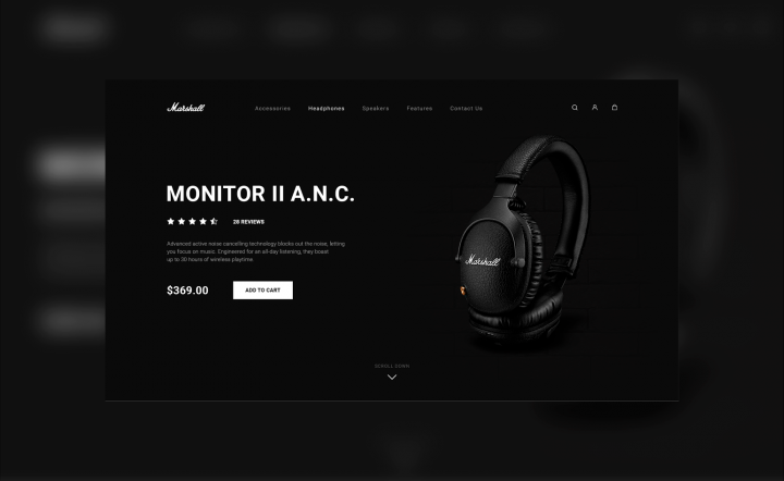 Marshall/ Первый экран