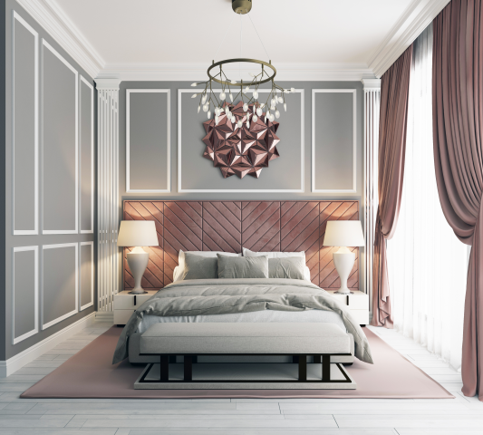 Визуализация интерьера спальни