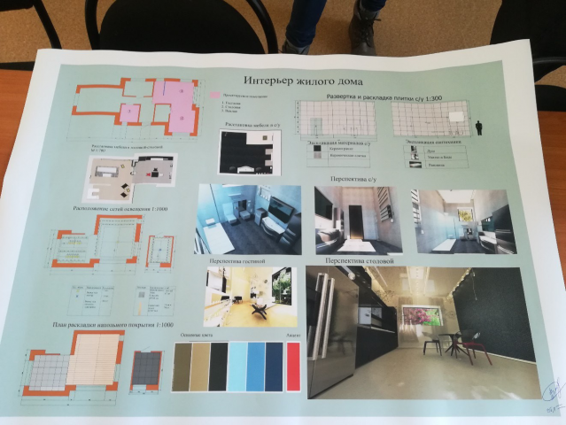Разработка интерьера коттеджа в стиле хай тек