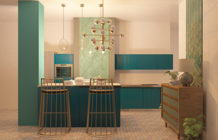 Разработка дизайна интерьера гостиной-столовой