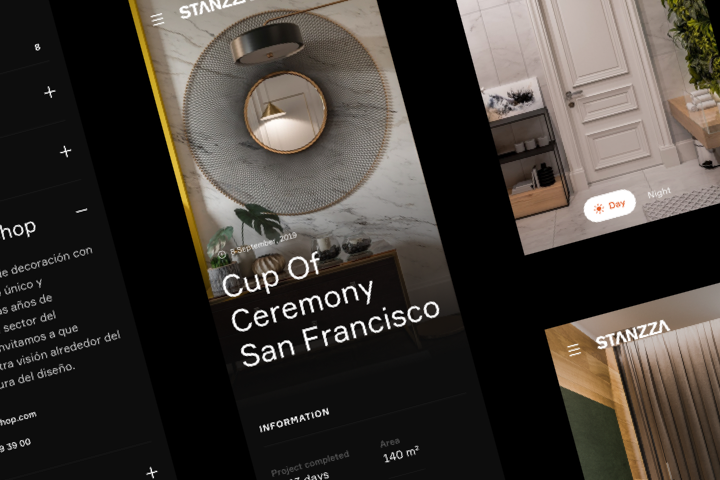 Stanzza Render – Сайт для архитекторов и дизайнеров из Барселоны