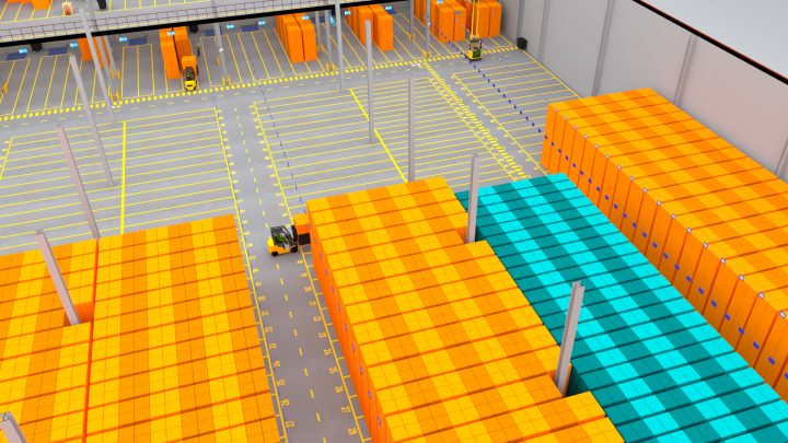 3D Simulation Fastmove zone.
