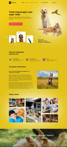 Дизайн сайтов для онлайн зоомагазина