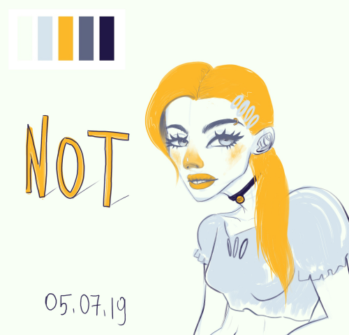 Персонаж в ограниченной цветовой палитре