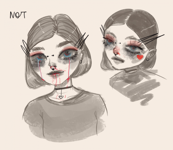 Непроработанный эскиз персонажа