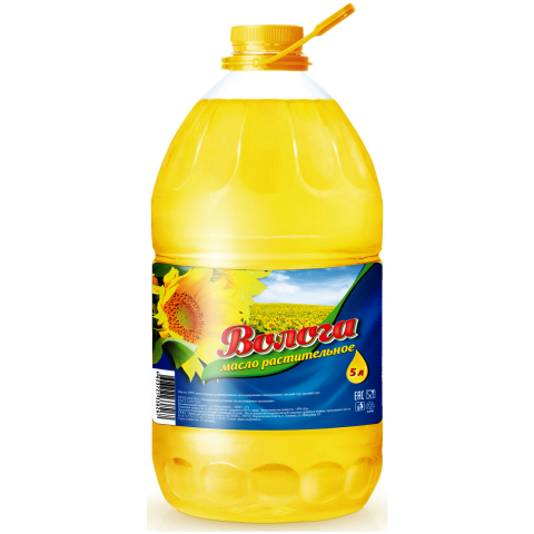 Этикетка растительное масло Волога