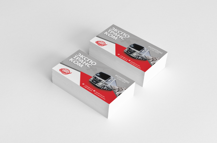 Дизайн Визитки Компании "ЭКСПОТРАНСКОМ"