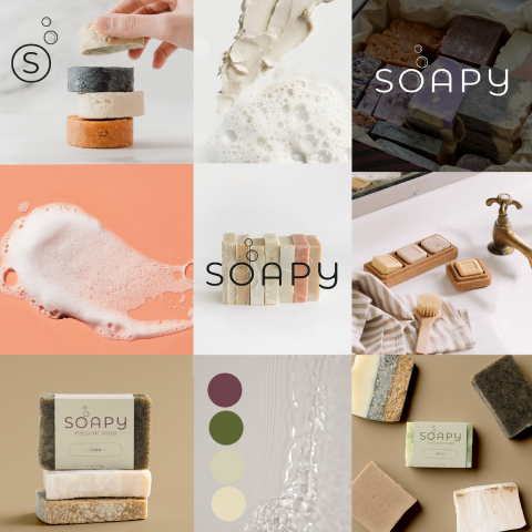 Мудборд для органического мыла