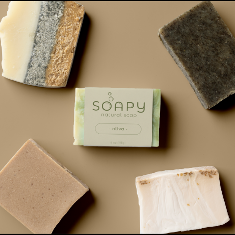 Упаковка и логотип для органического мыла