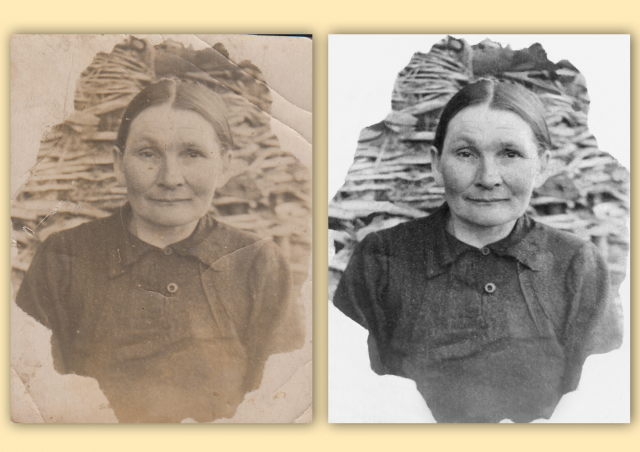 Ретуширование старой фотографии