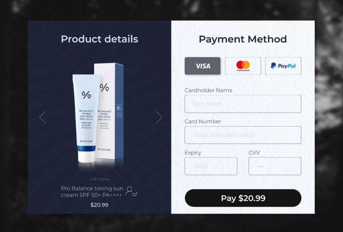 payment page