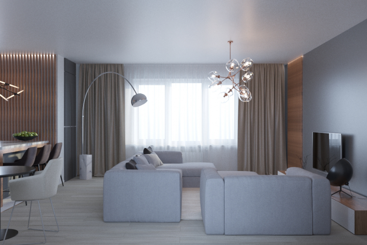 гостинная в современном стиле.