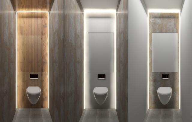 туалет в loft стиле