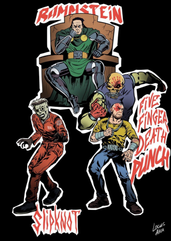 Металл группы принт