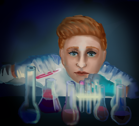 Женщина в лаборатории