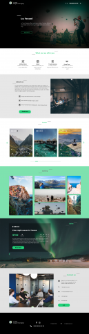 Lu Travel Landing Page Design