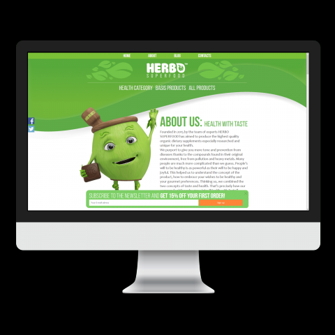 Сайт компании HERBO SUPERFOOD