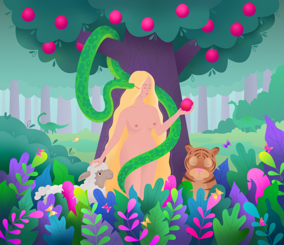 Иллюстрация Ева