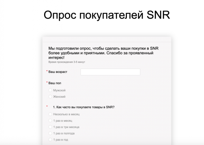 Маркетинговые опросы покупателей через Яндекс Формы