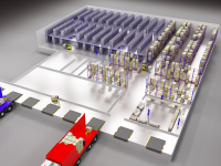 Визуализация складского комплекса